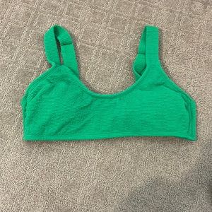 Green swim suit top